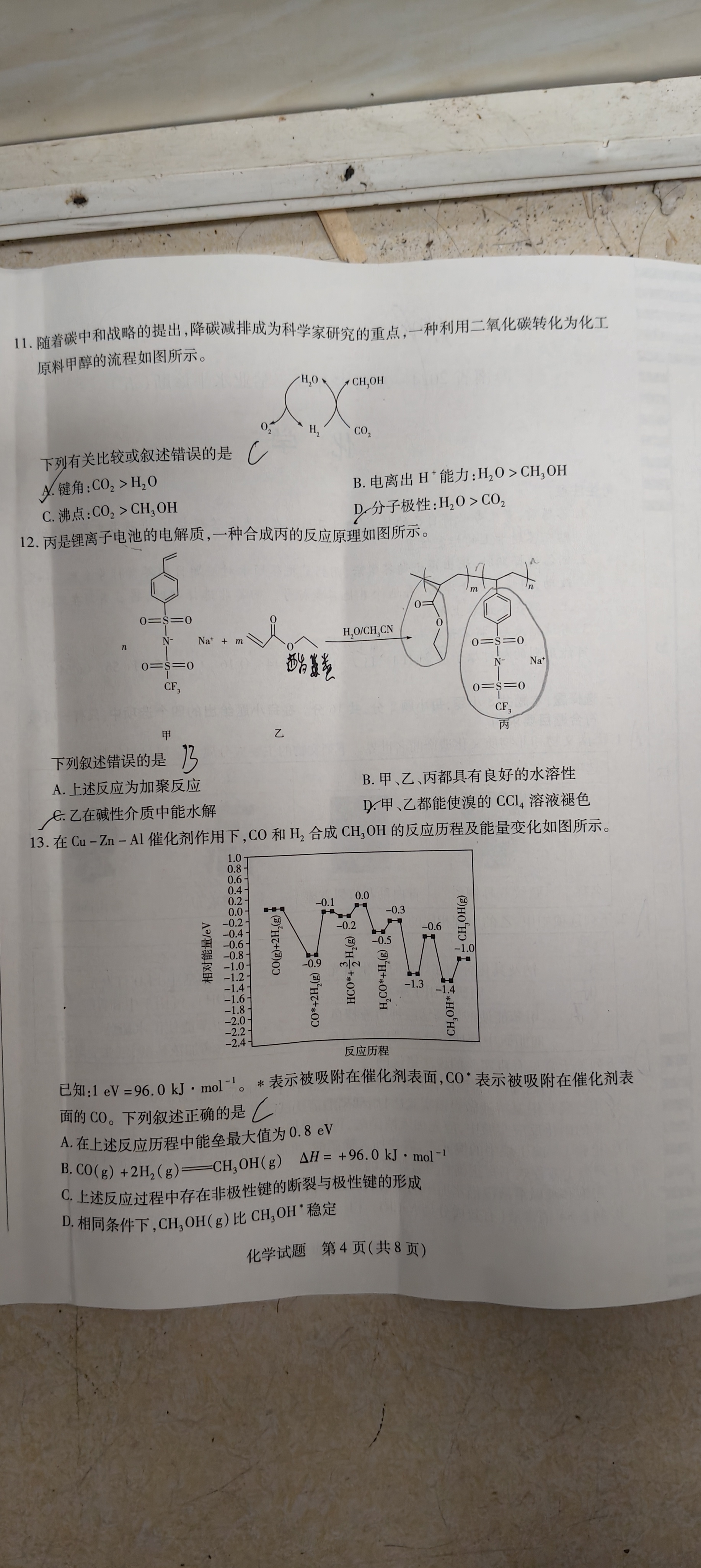 [文海大联考]2025届高三信息卷化学(河北)答案