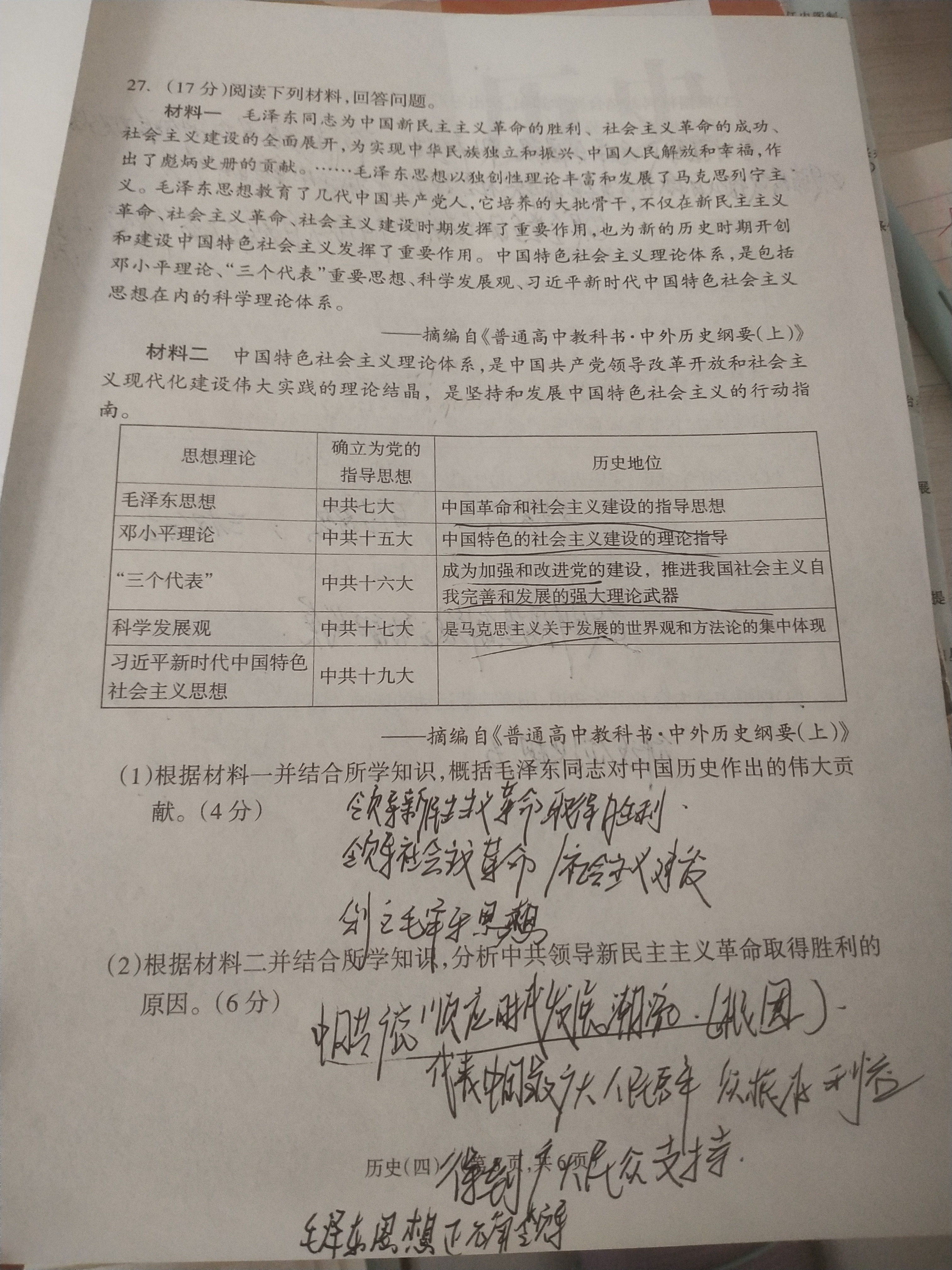 全国名校2026届高三月考滚动卷(一)第一次月考·历史试题